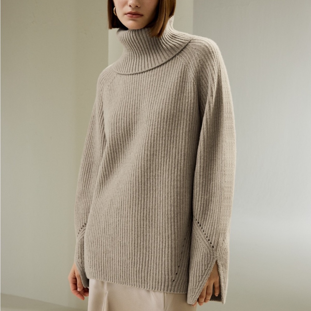 Lilysilk Oversized Merino Wool Sweate - Picture 8 of 12